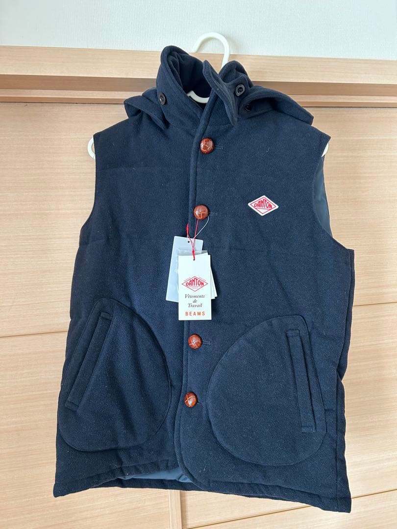 DANTON ダントン BEAMS別注 フード付きダウンベスト 36