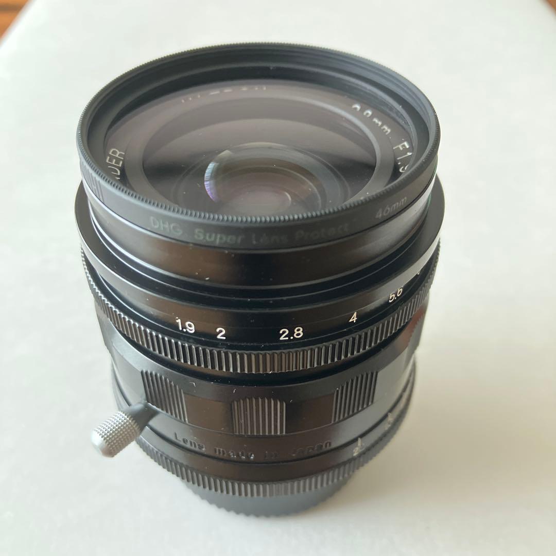 Voigtlander ULTRON 28mm F1.9/LMリング等付属付