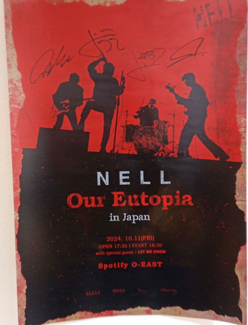 NELL JAPAN CONCERT 2024 ポスター 　　　　サイン入り2枚