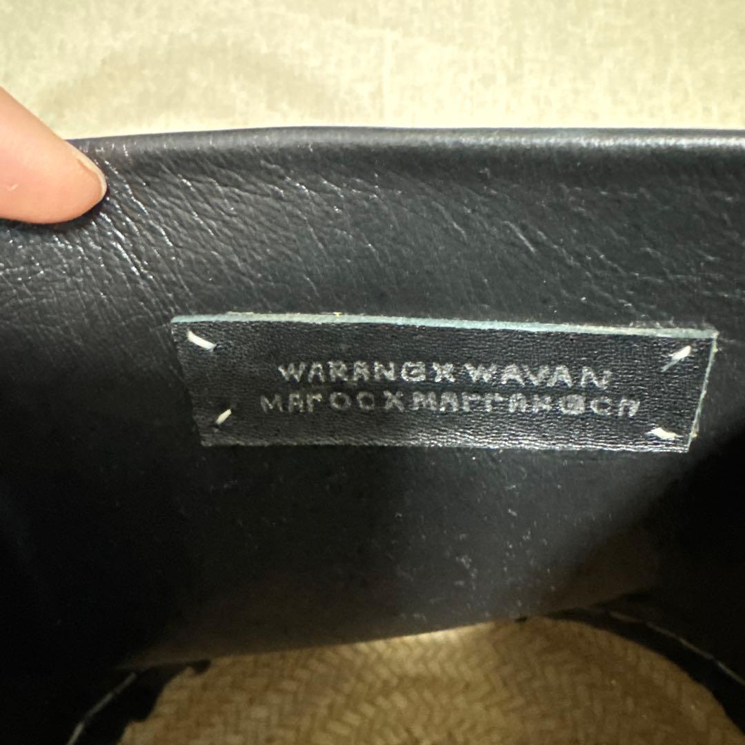 新品☆ワランワヤン ノスノス ムワイヤン☆本革 カゴバッグ【M】ブラック