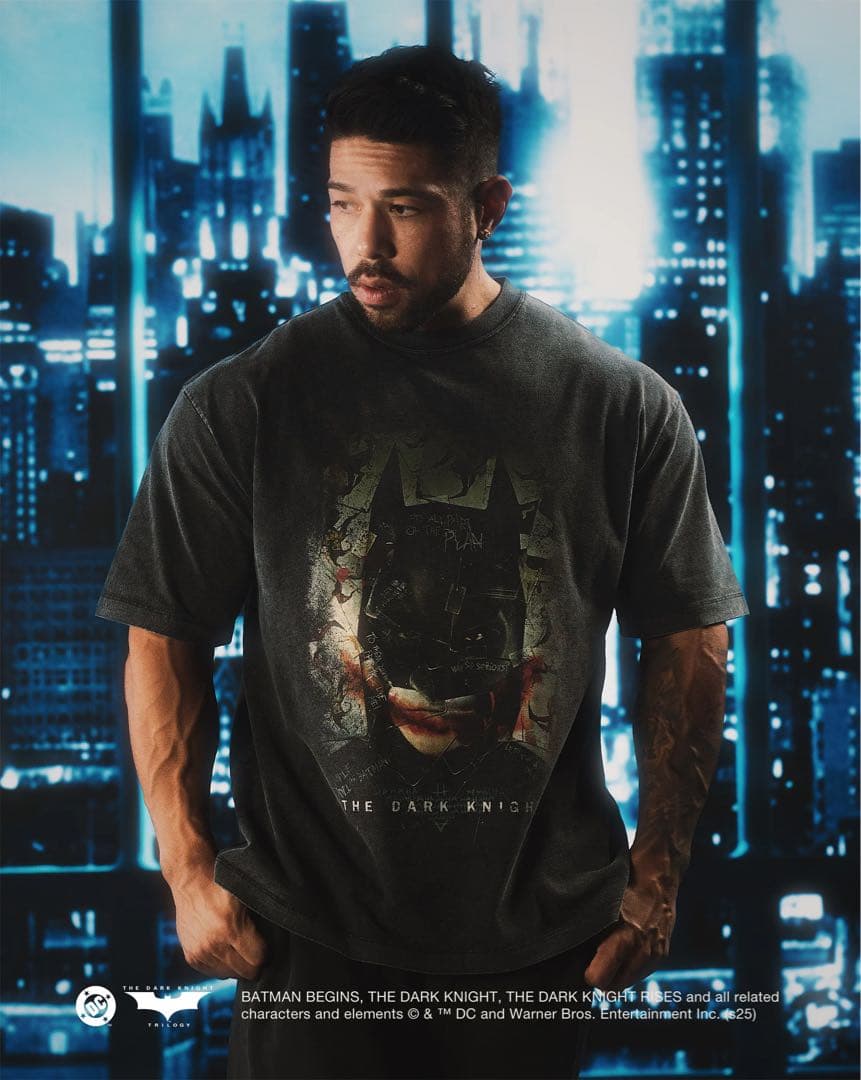 【完売品】LYFT BATMAN VINTAGE Tシャツ BLACK XL