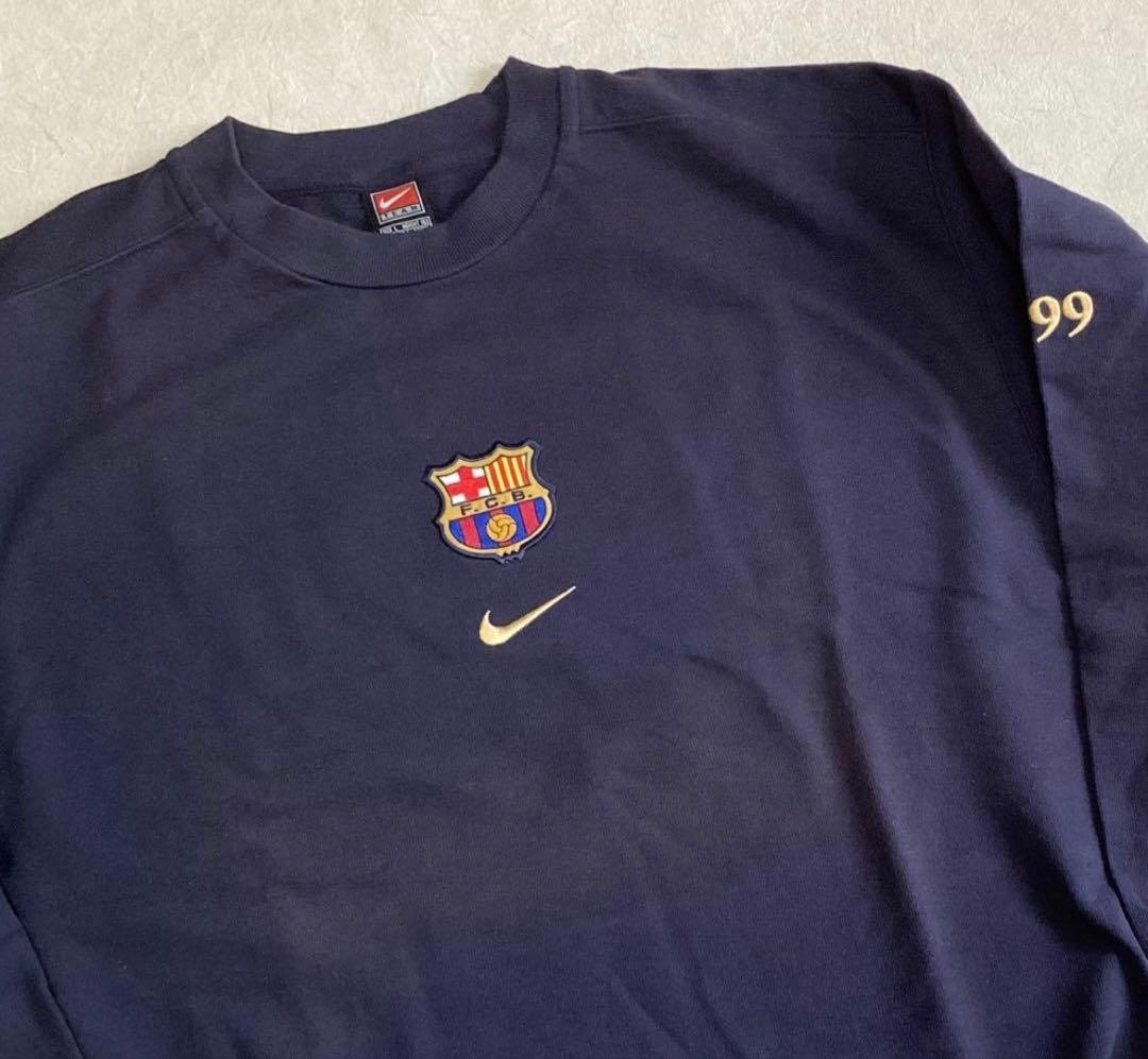激レア【L】NIKE バルセロナ トレーナー スウェット 90s 00s