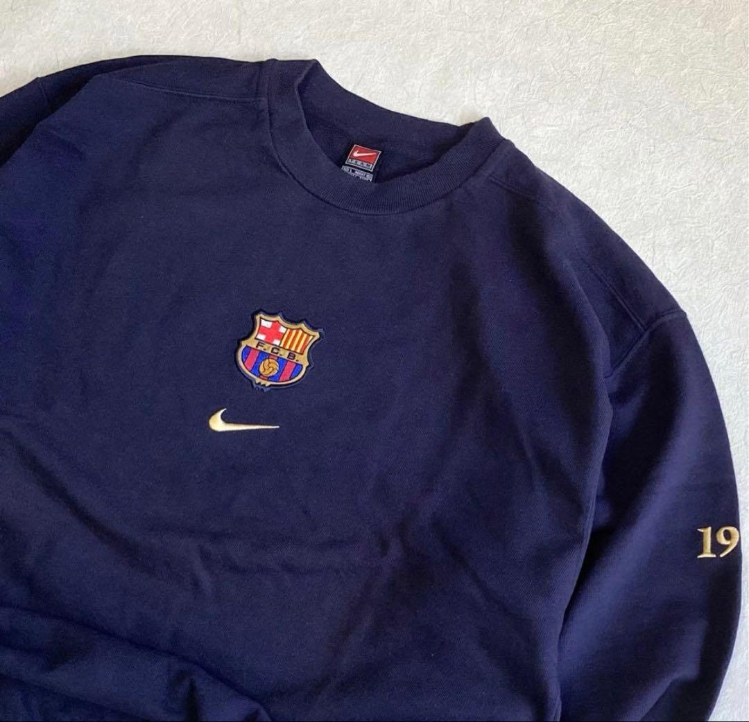 激レア【L】NIKE バルセロナ トレーナー スウェット 90s 00s