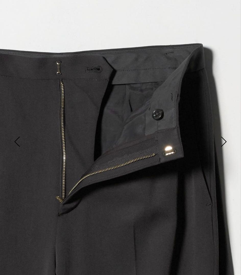 試着のみ【ROKU ロク】グレーカーブパンツ　34サイズ　日本製　今期