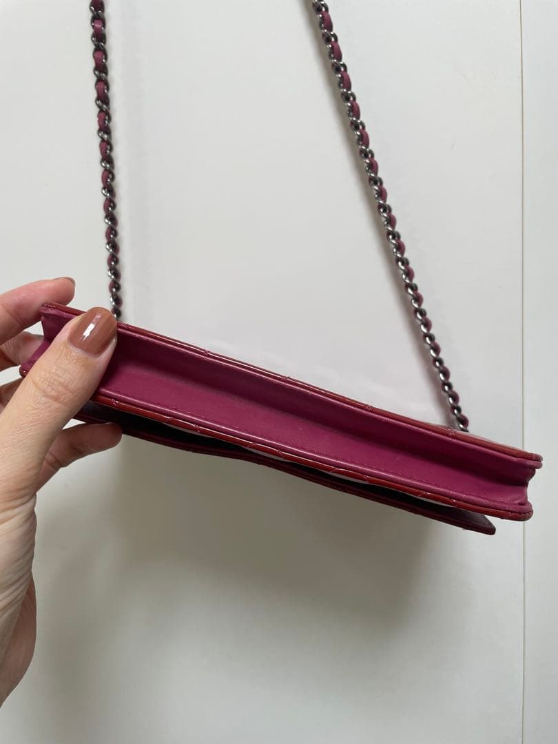 CHANEL シャネル　ショルダー　チェーンウォレット　パテント