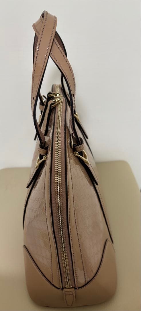 GUCCI グッチ2WAY ショルダーバングGG柄　ハンドルバッグピックベージュ