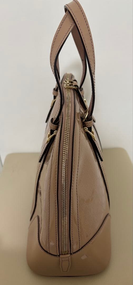 GUCCI グッチ2WAY ショルダーバングGG柄　ハンドルバッグピックベージュ