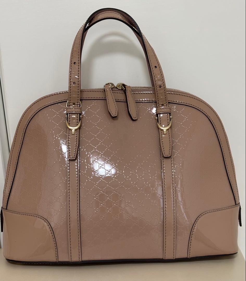 GUCCI グッチ2WAY ショルダーバングGG柄　ハンドルバッグピックベージュ