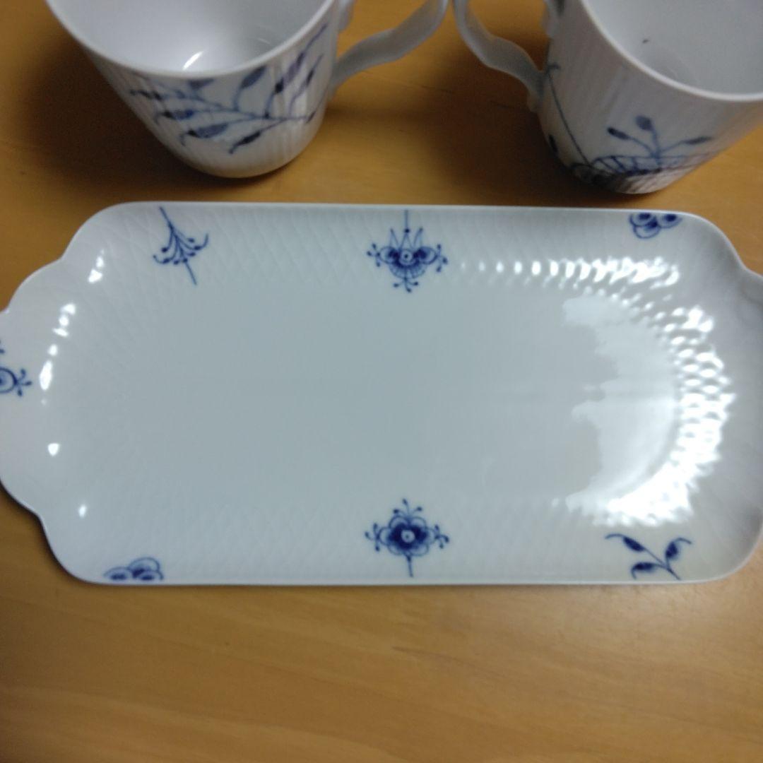 ロイヤルコペンハーゲン　フルーテッドメガ マグカップ　プレート　セット