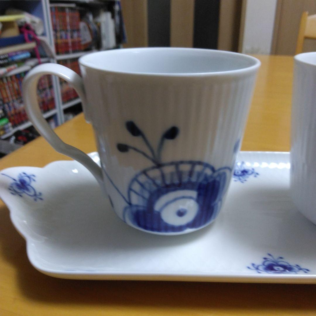 ロイヤルコペンハーゲン　フルーテッドメガ マグカップ　プレート　セット