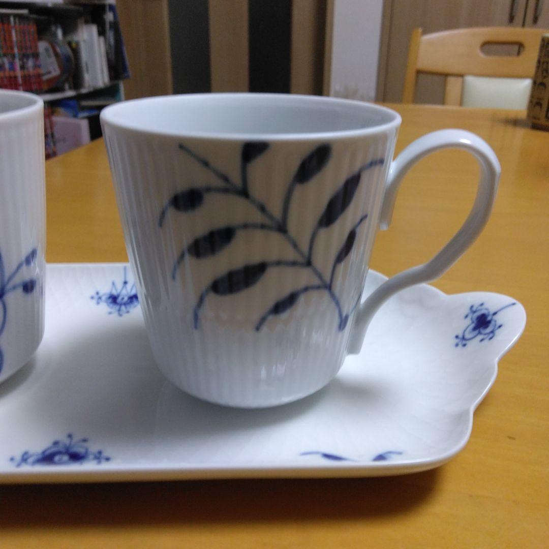 ロイヤルコペンハーゲン　フルーテッドメガ マグカップ　プレート　セット