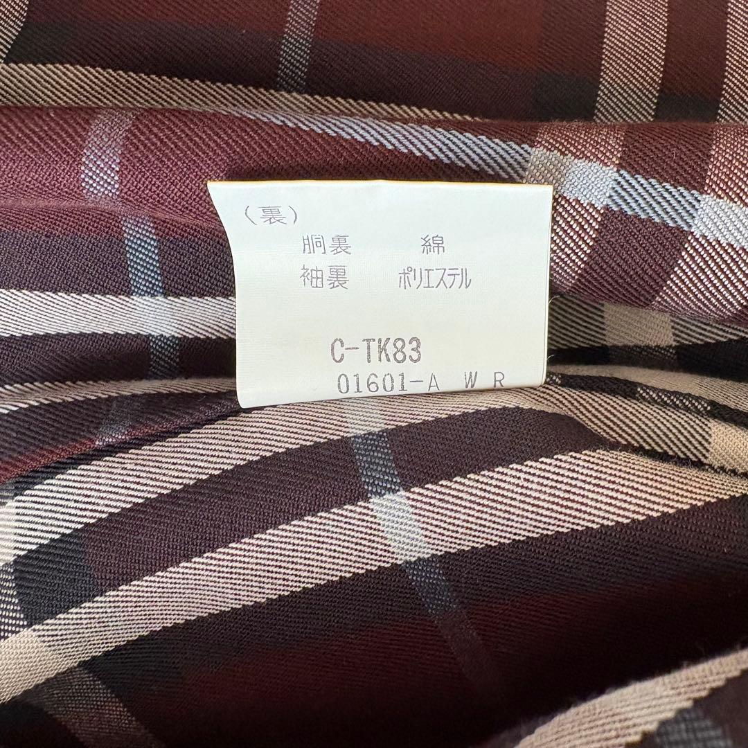 Burberrys バーバリー トレンチコート ボルドーノバチェック ダブル