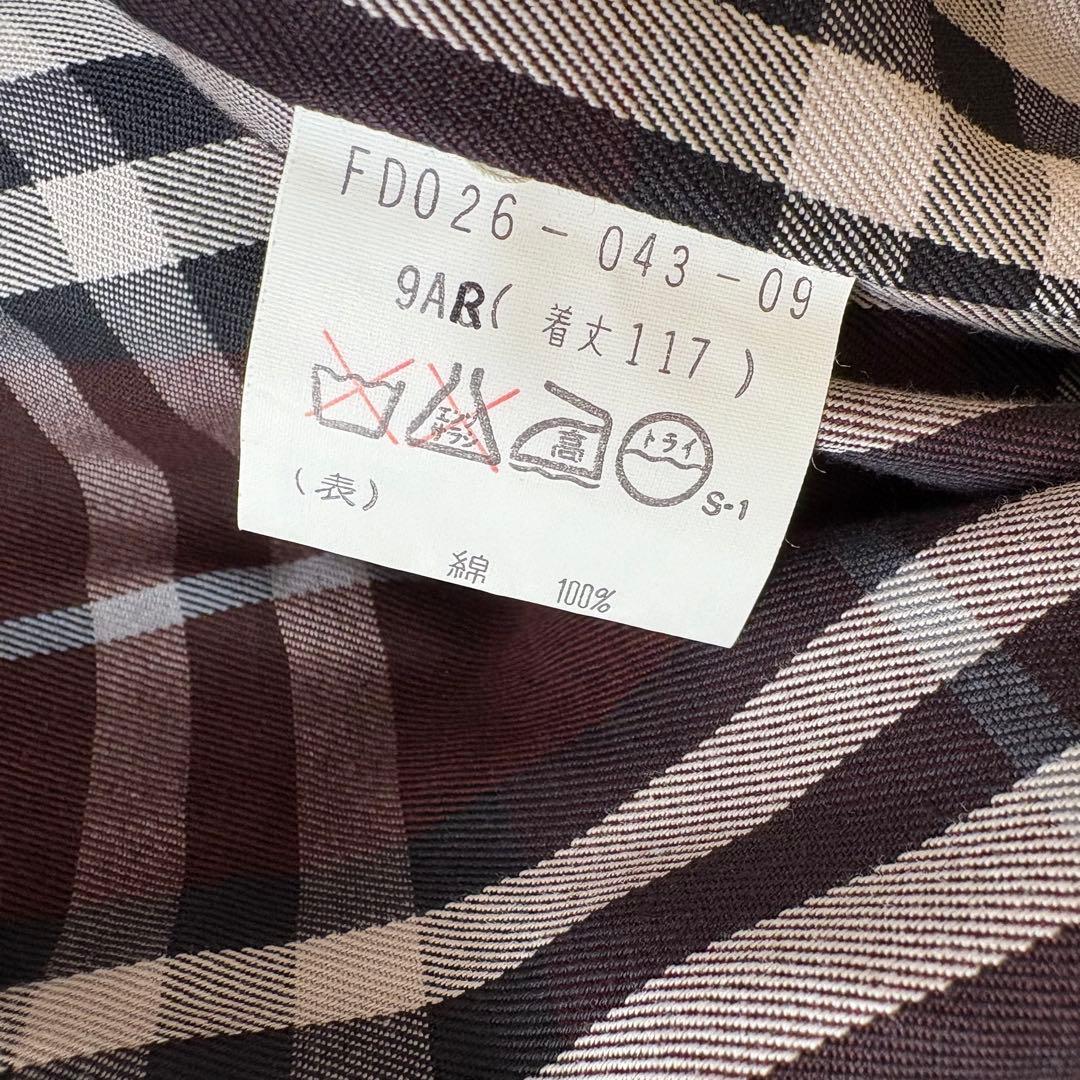 Burberrys バーバリー トレンチコート ボルドーノバチェック ダブル