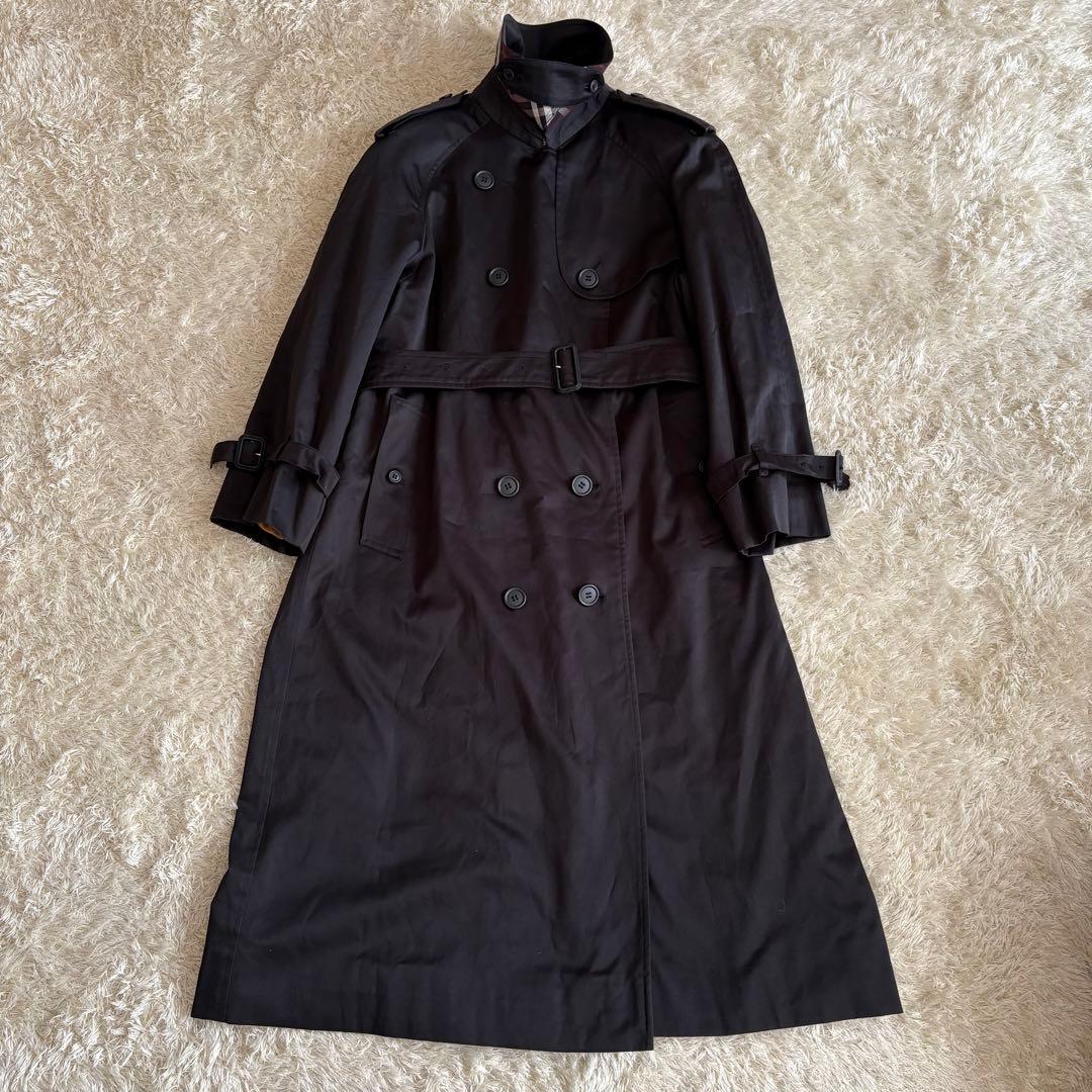 Burberrys バーバリー トレンチコート ボルドーノバチェック ダブル