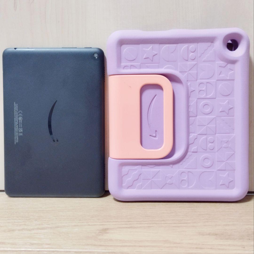 美品 Fire HD 8 キッズモデル パープル 最新版 カバー付き
