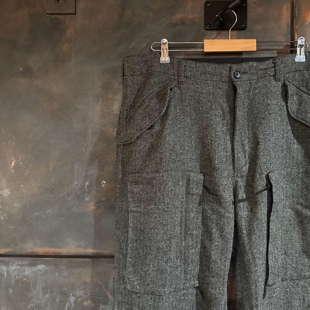 エンジニアドガーメンツ　ヘリンボーン　ウール　カーゴパンツ