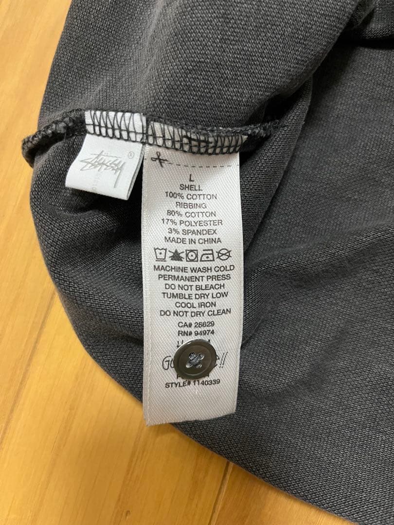 トップス Stussy Pigment Dyed Pique Polo Black