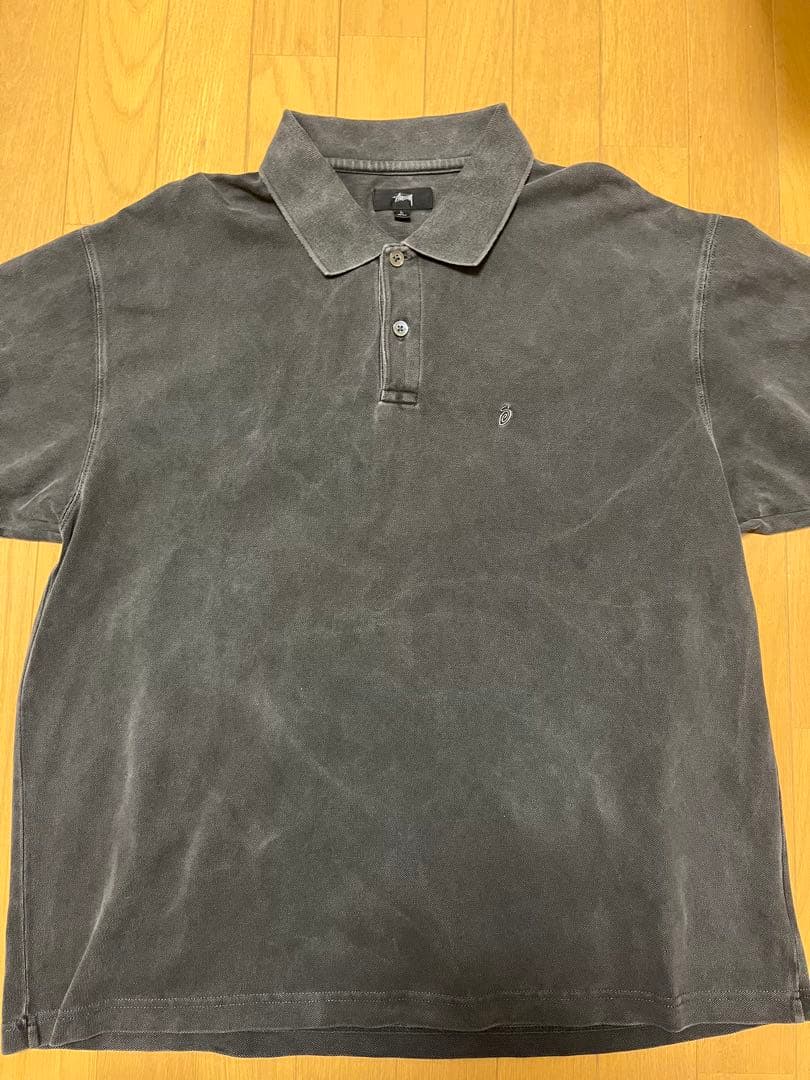 トップス Stussy Pigment Dyed Pique Polo Black