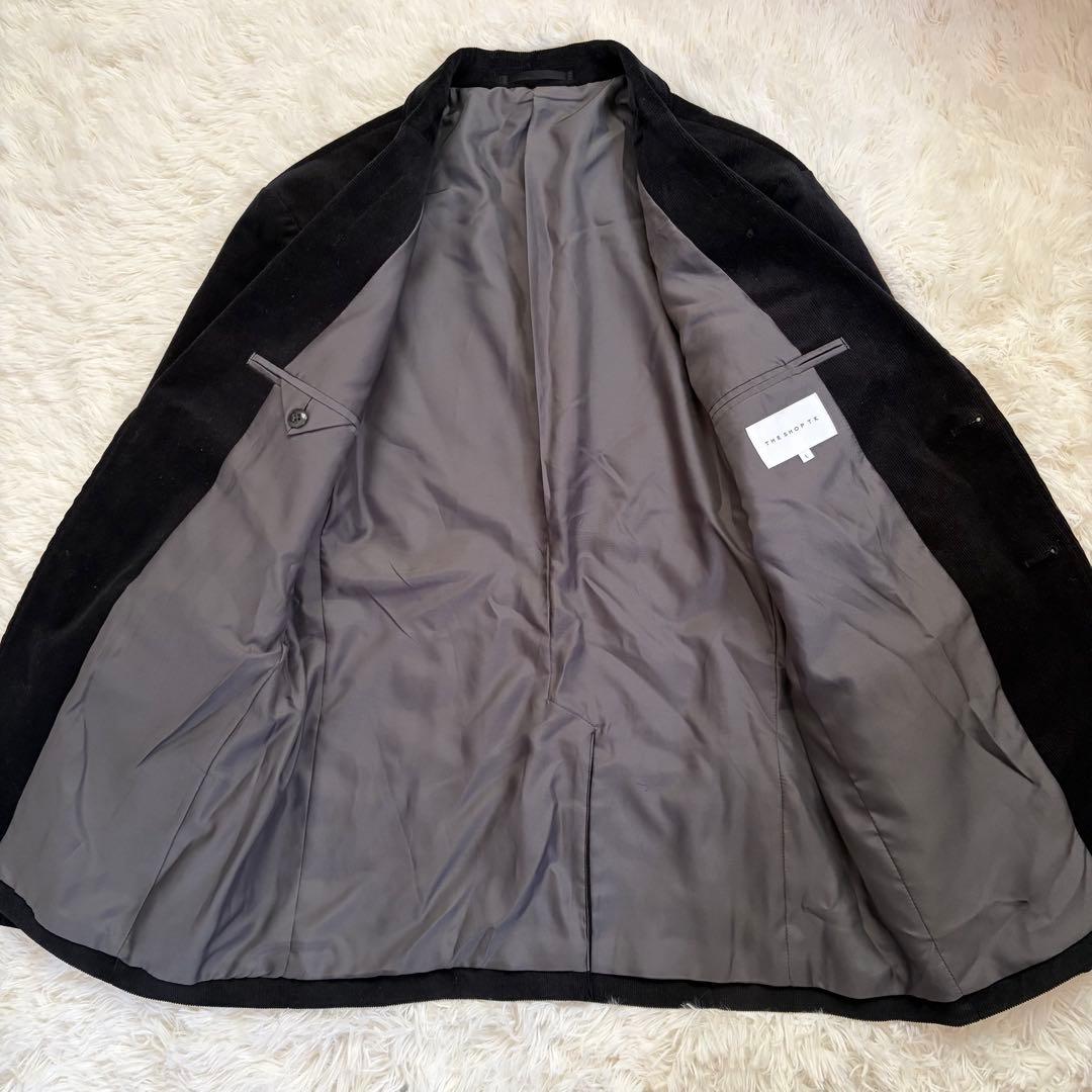 【近年モデル】タケオキクチ テーラードジャケット コーデュロイ ストレッチ 黒