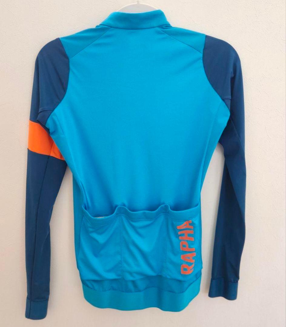 Rapha PRO TEAM トレーニングジャージ 長袖 青/オレンジ