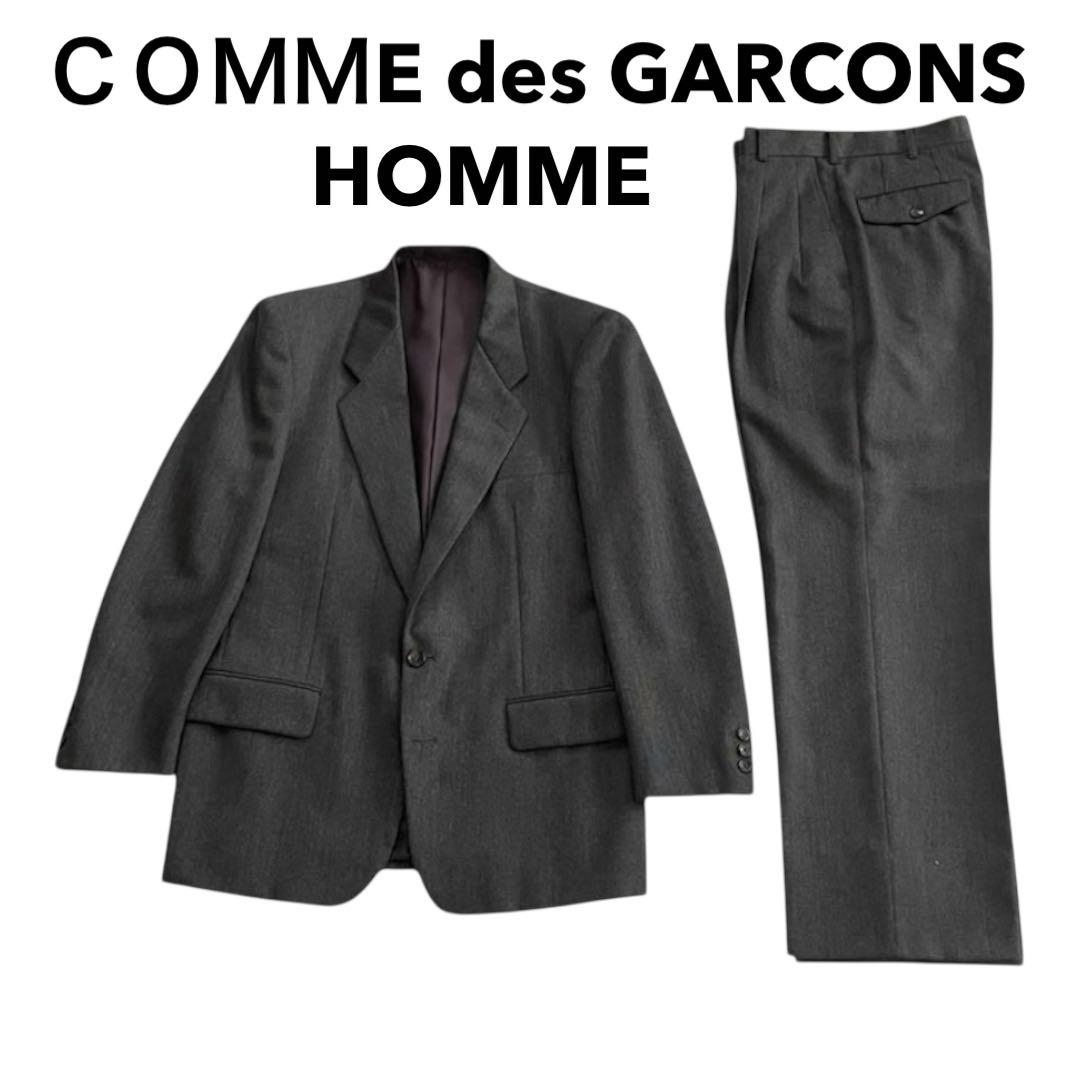コムディギャルソンオム スーツ セットアップ グレーウール100％80s M相当