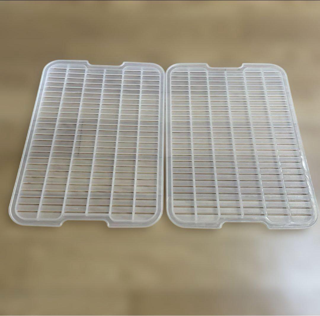 ★タッパーウェア❗️MMダブル.パプリカカラー（すのこ付き）.2個セット❗️