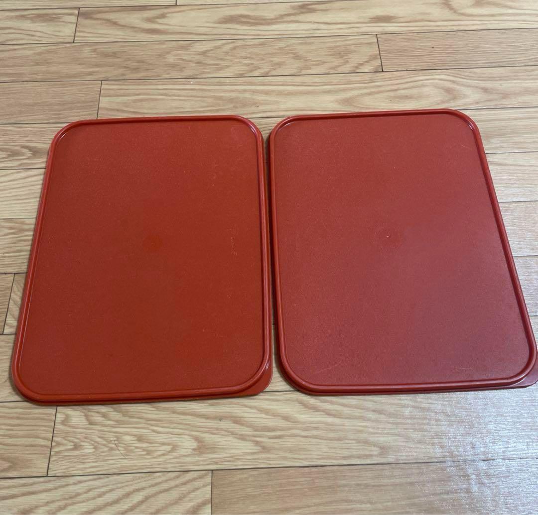 ★タッパーウェア❗️MMダブル.パプリカカラー（すのこ付き）.2個セット❗️