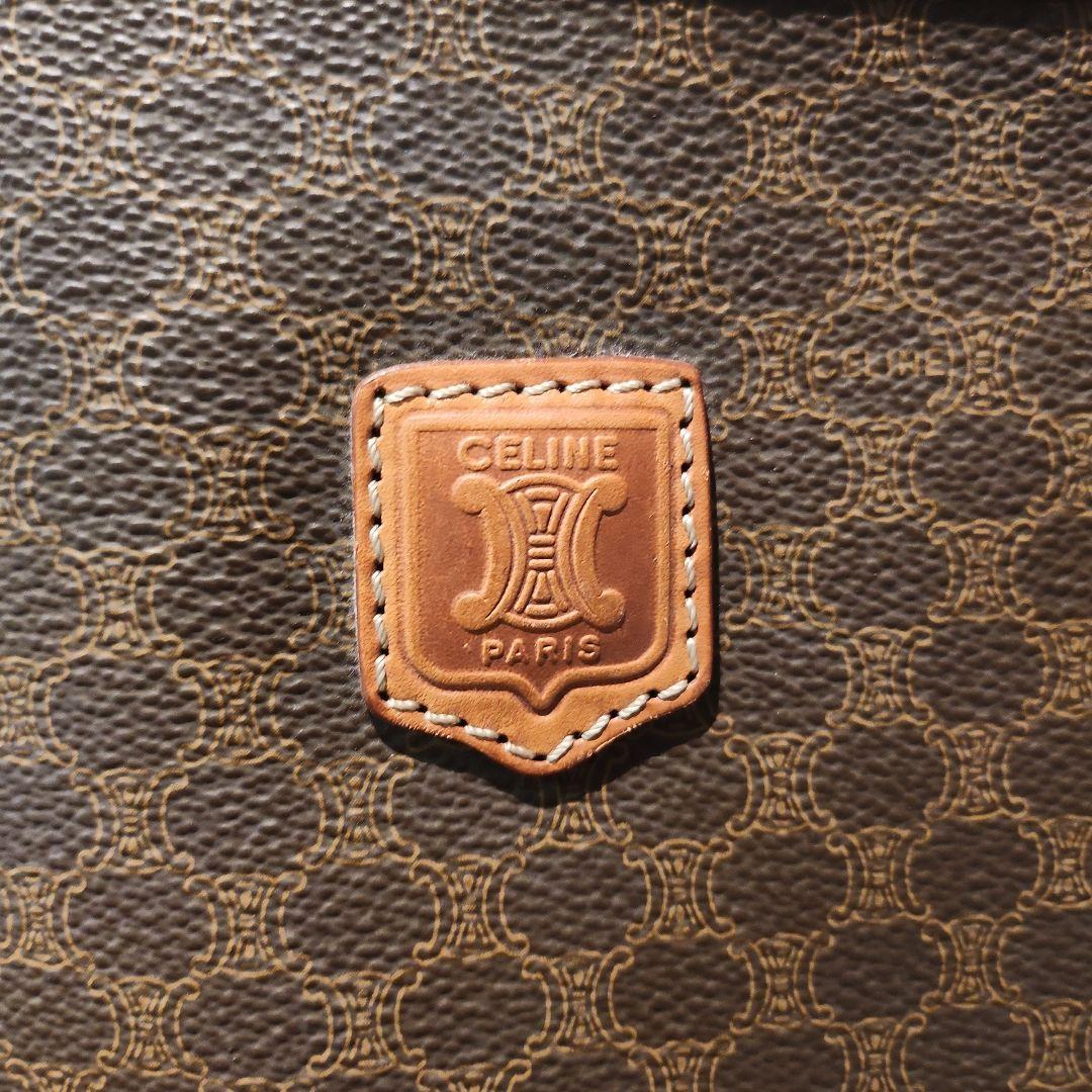 CELINE セリーヌ クラッチバック マカダムオールドセリーヌ ブラウン