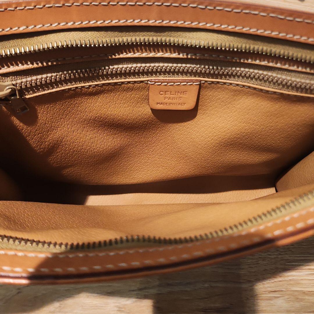 CELINE セリーヌ クラッチバック マカダムオールドセリーヌ ブラウン