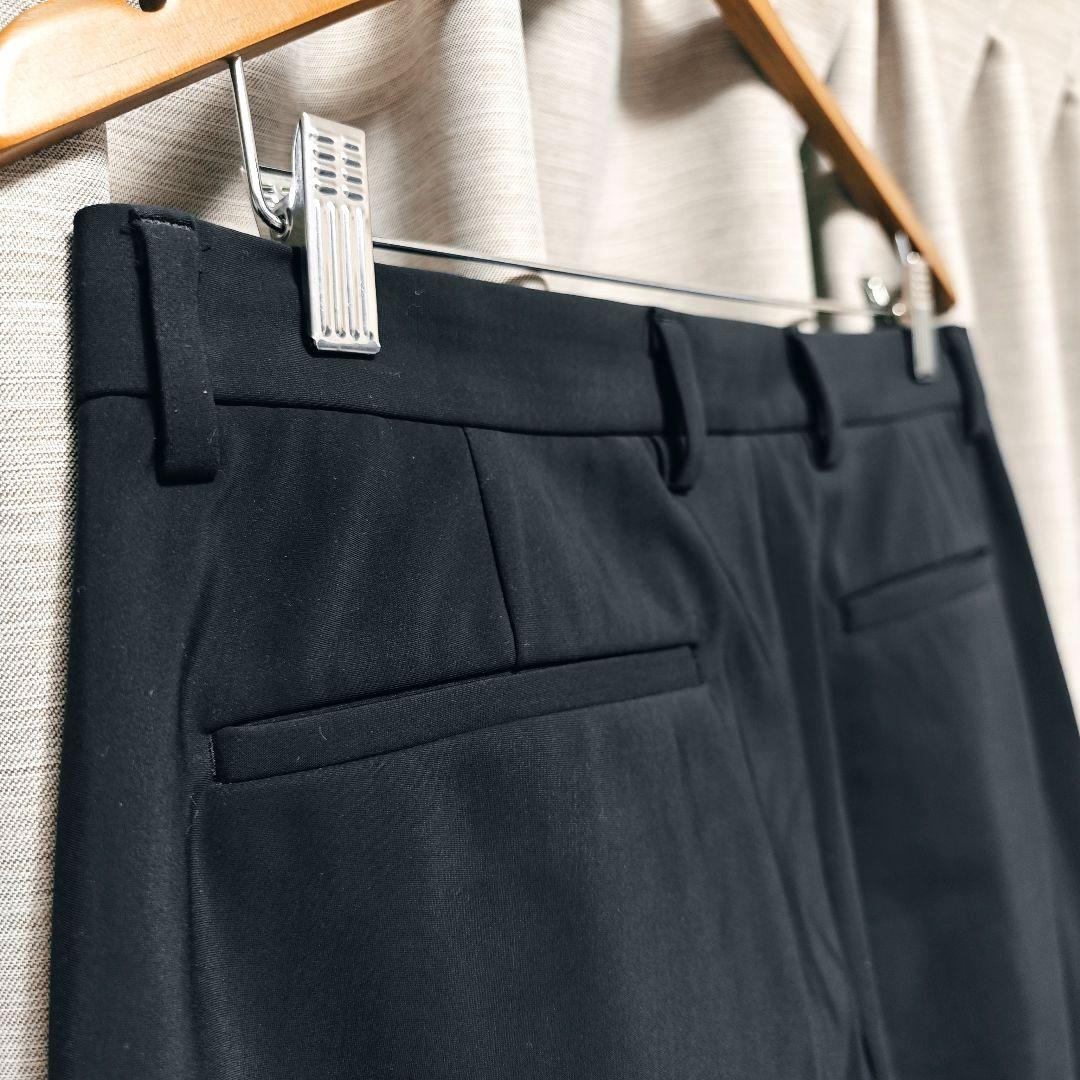 【美品：Theory】高機能ジャージー スラックス「M：ブラック」
