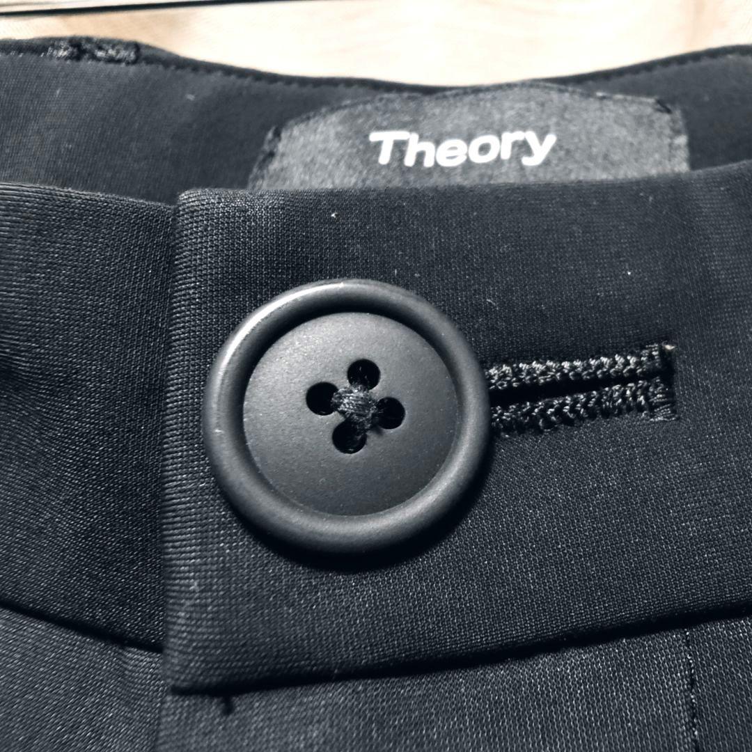 【美品：Theory】高機能ジャージー スラックス「M：ブラック」
