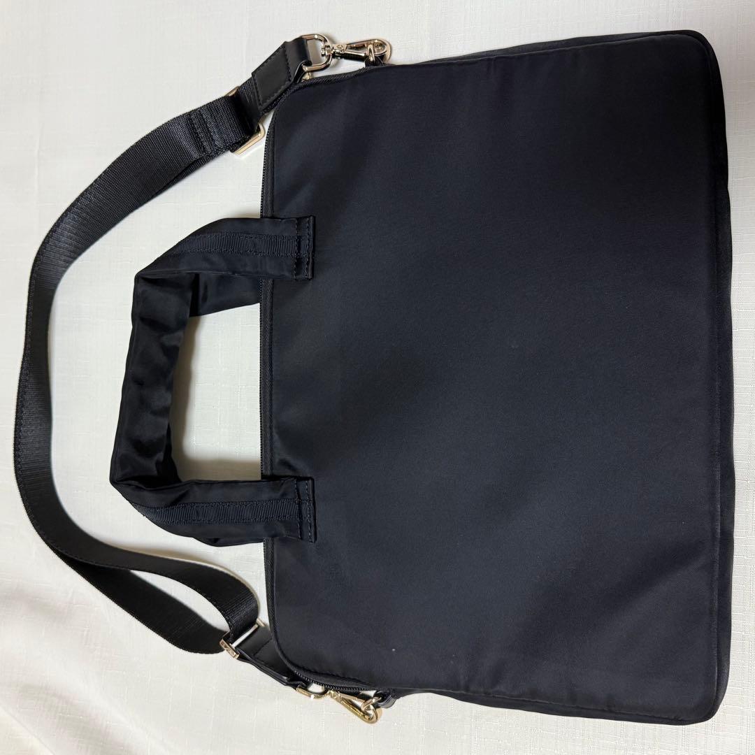 tooca トッカ　リボン　PCトートバッグ　PCケース　黒