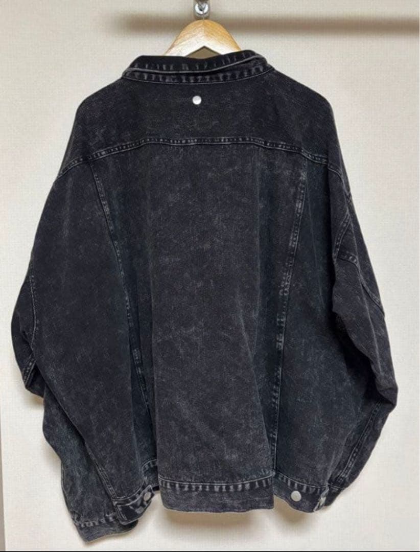 ADRER ヴィンテージオーバーデニムジャケット ブラック　M