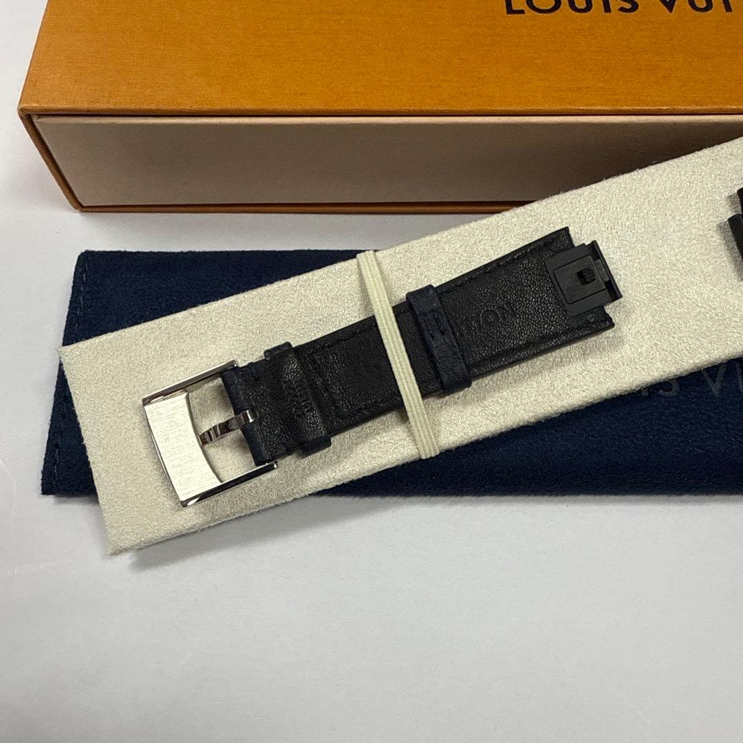 最終価格　ルイヴィトン　時計　ベルト　メンズL ダークネイビー