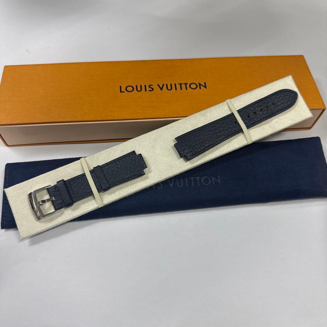 最終価格　ルイヴィトン　時計　ベルト　メンズL ダークネイビー