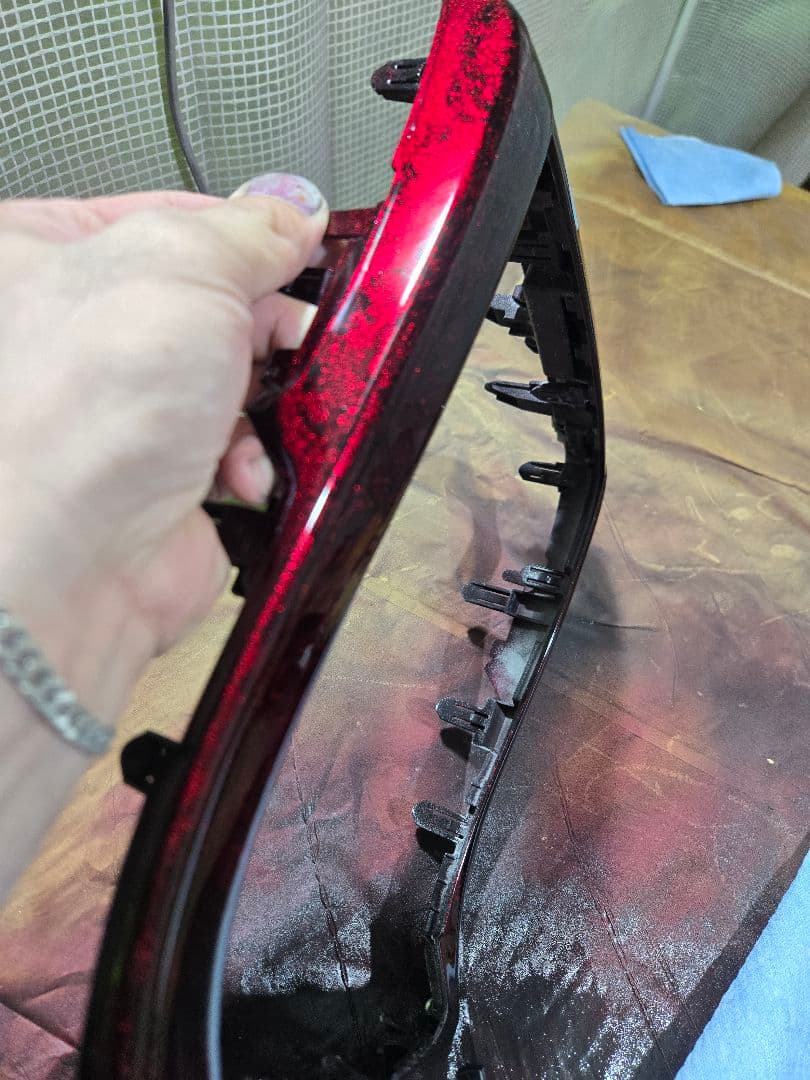 20ヴェルファイア、アルファードセンターパネル　ラップ塗装赤　塗装後未使用