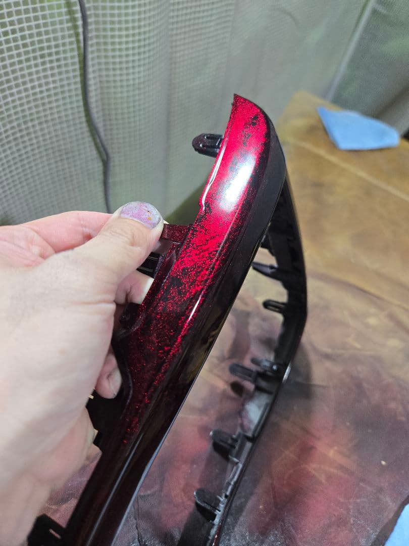 20ヴェルファイア、アルファードセンターパネル　ラップ塗装赤　塗装後未使用