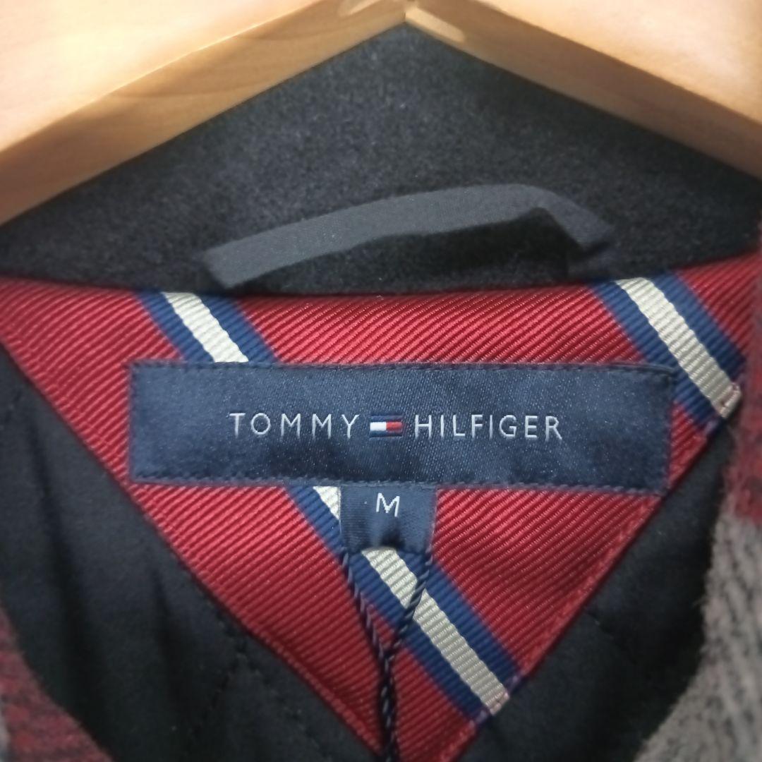 【新品タグ付き】トミーヒルフィガー　カシミヤ混　メルトン　Pコート　肉厚　ML