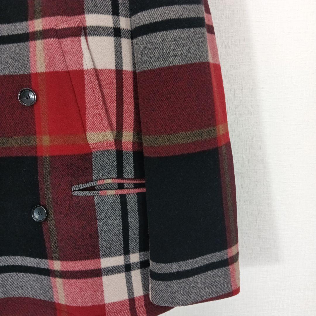 【新品タグ付き】トミーヒルフィガー　カシミヤ混　メルトン　Pコート　肉厚　ML