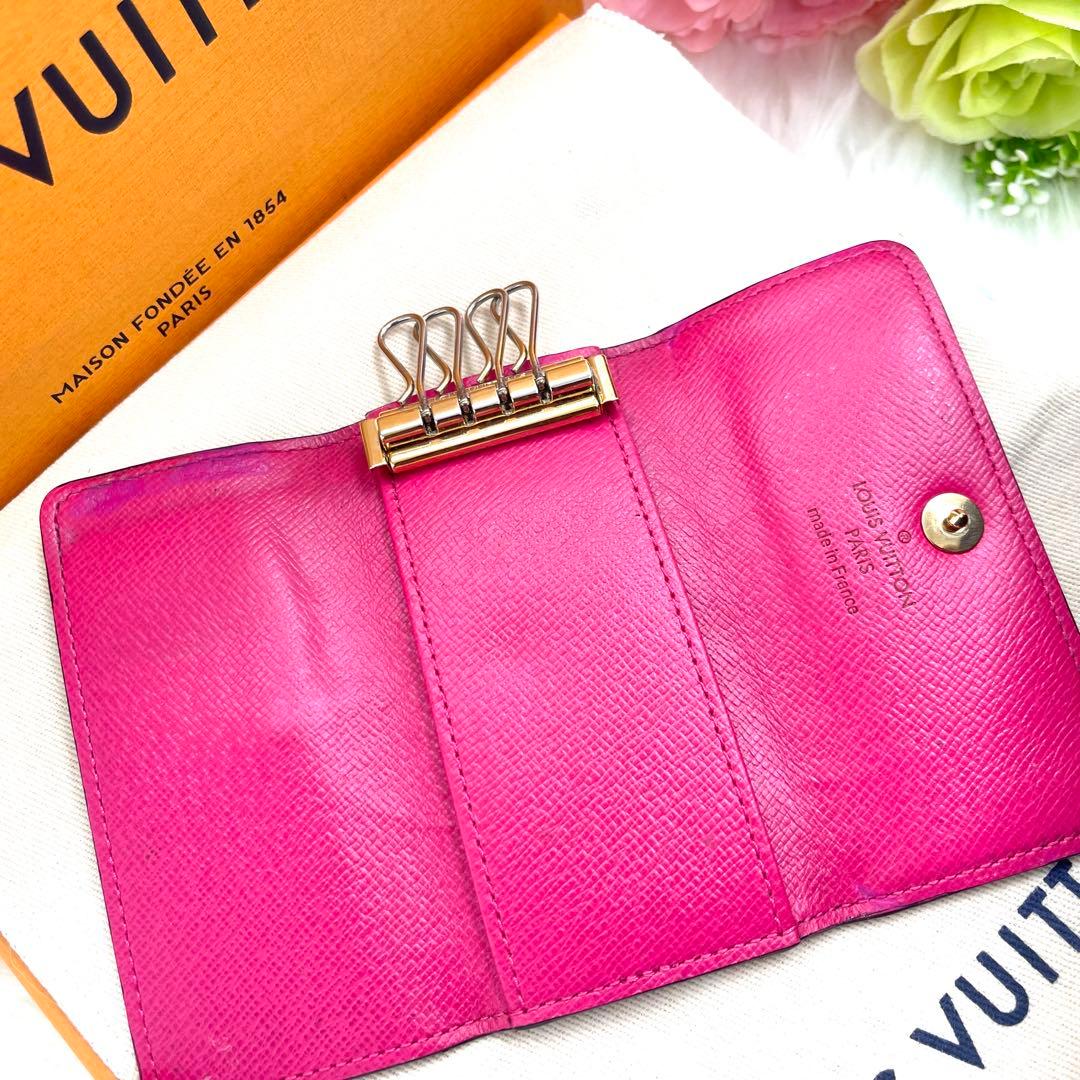 <良品>ルイヴィトン 　モノグラム　マルチカラー　キーケース　　4連 　863