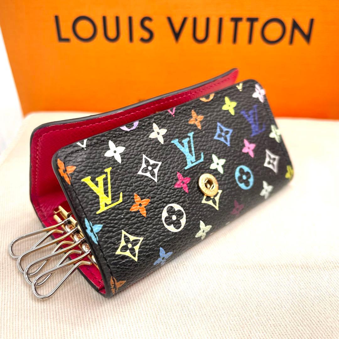 <良品>ルイヴィトン 　モノグラム　マルチカラー　キーケース　　4連 　863