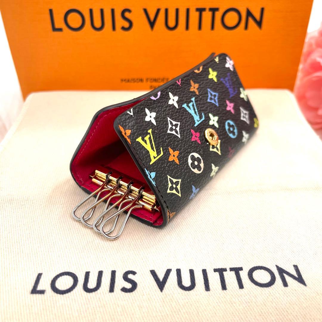 <良品>ルイヴィトン 　モノグラム　マルチカラー　キーケース　　4連 　863