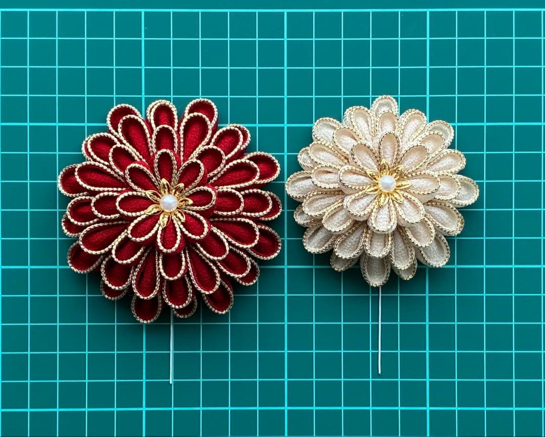 つまみ細工髪飾り つまみ細工 髪飾り 成人式 卒業式 七五三