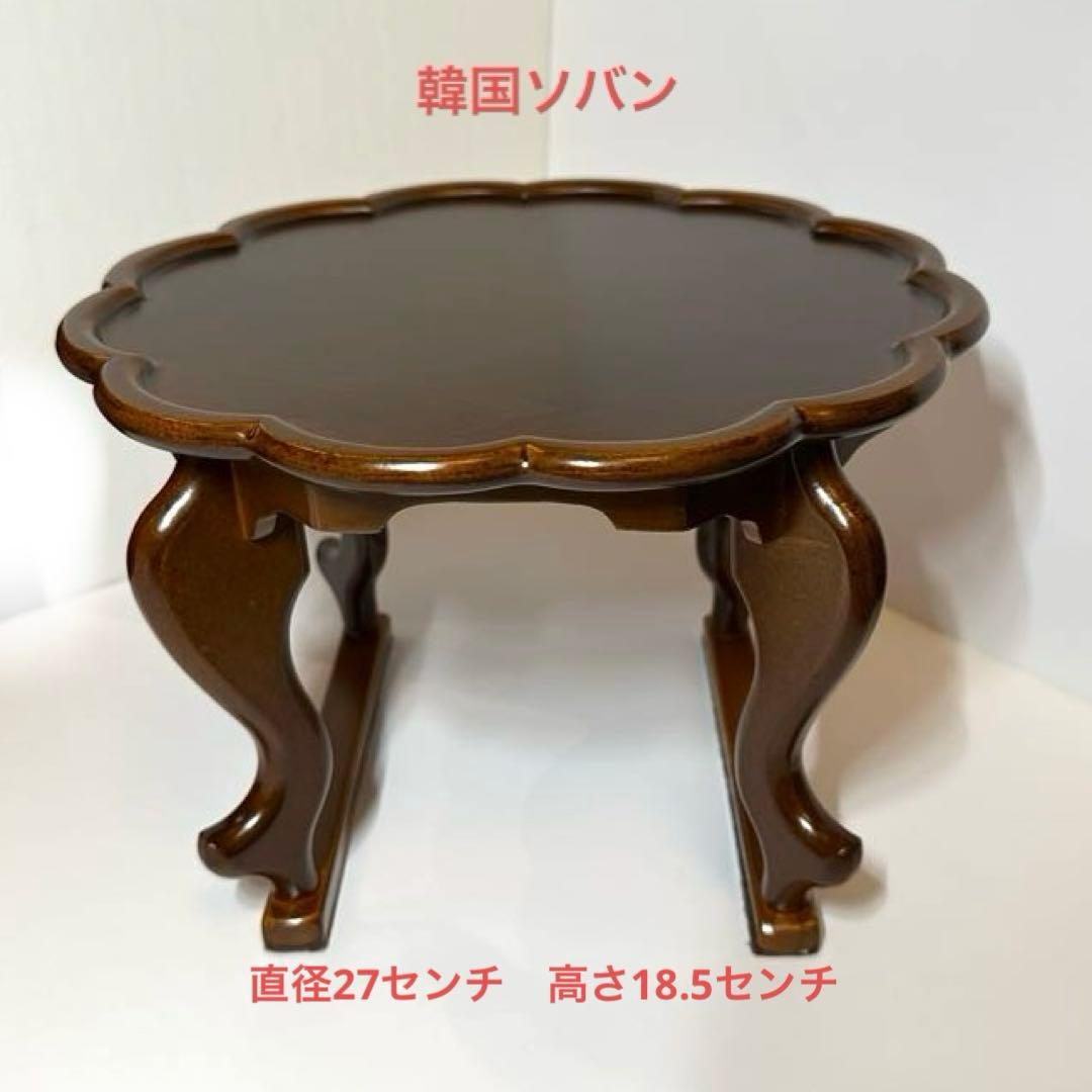 韓国ソバン(小盤) アンティーク調テーブル　新品　李朝　Mサイズ