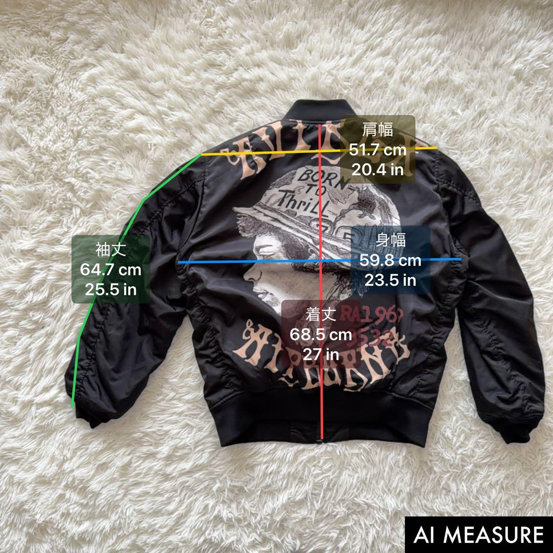 復刻モデル✨XLサイズ AVIREX MA-1 フライトジャケット 中綿入り 黒