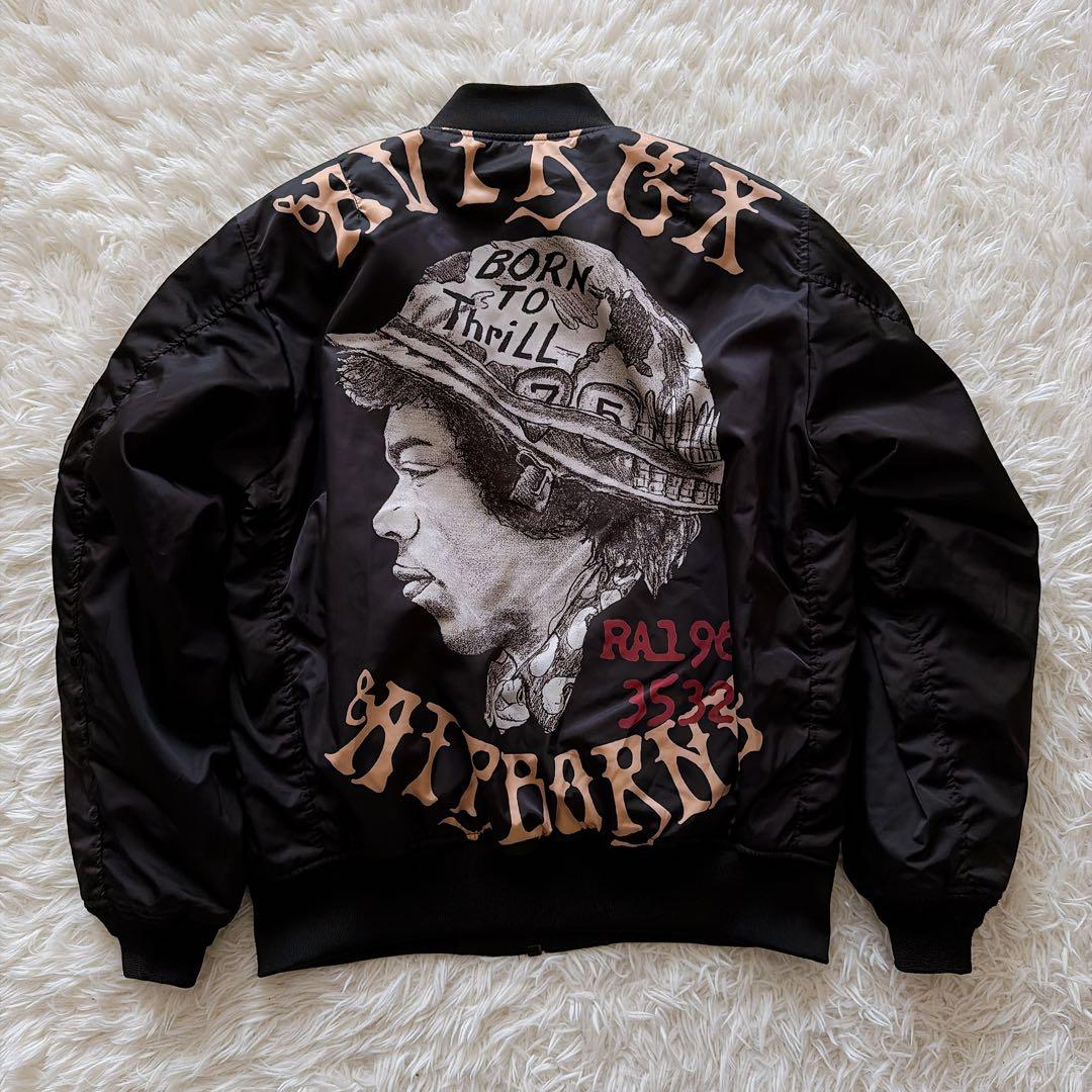 復刻モデル✨XLサイズ AVIREX MA-1 フライトジャケット 中綿入り 黒