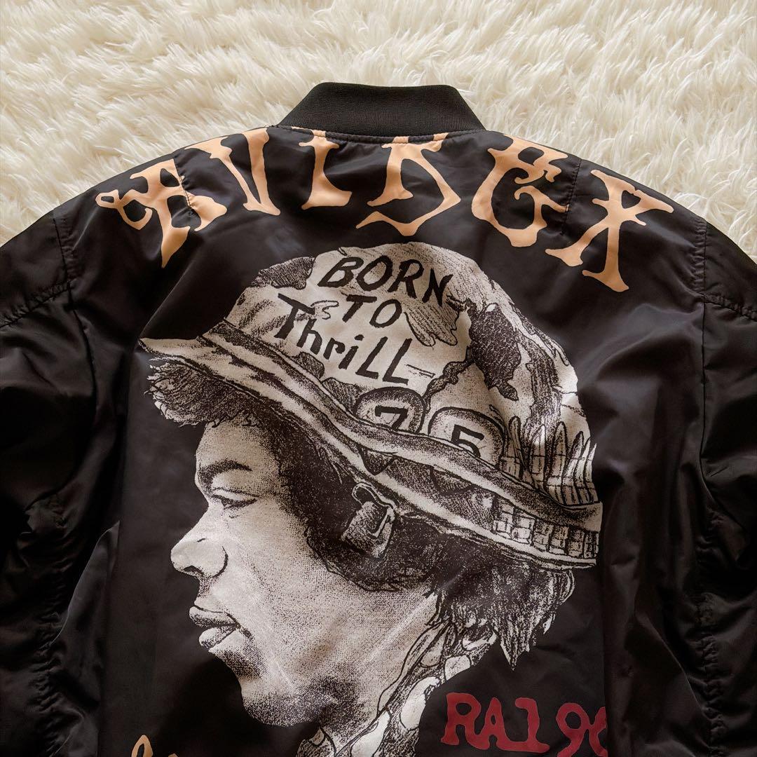 復刻モデル✨XLサイズ AVIREX MA-1 フライトジャケット 中綿入り 黒