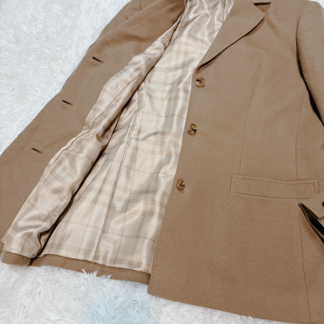 【美品】バーバリーロンドン カシミヤ ウール テーラードジャケット ノバチェック