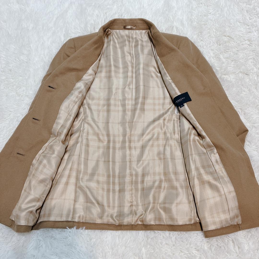 【美品】バーバリーロンドン カシミヤ ウール テーラードジャケット ノバチェック