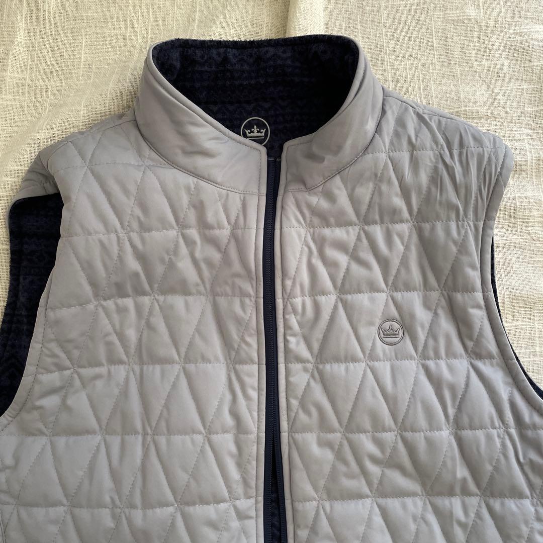 PETER MILLAR リバーシブル フリースベスト L 高級ウェア